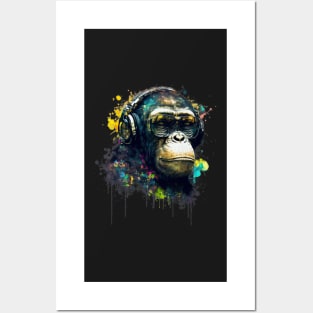 Graffiti DJ Chimp Posters and Art